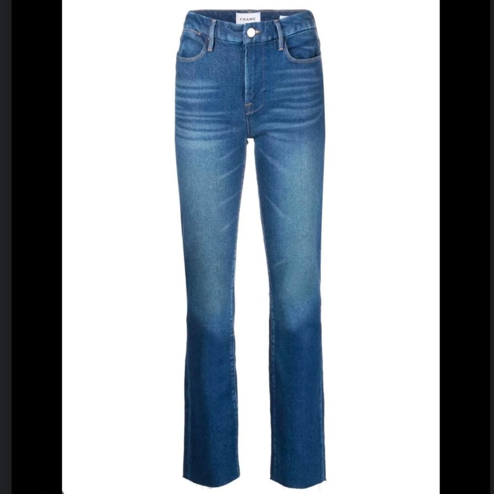 NWT! FRAME Le Super High Straight in Jericho
